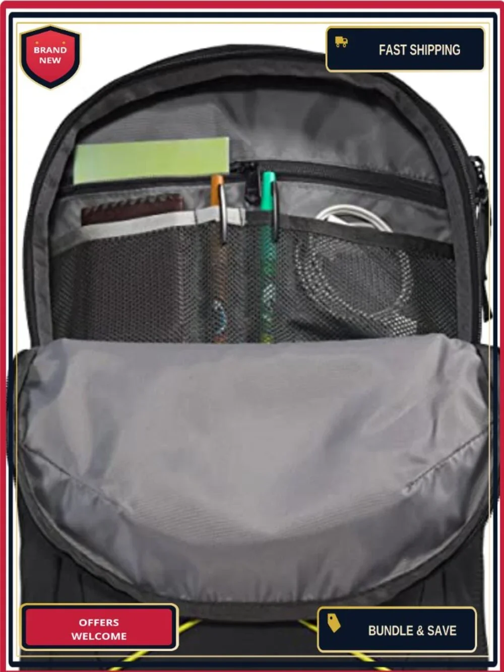 North Face Jester Backpack - 28L Laptop Backpack w/ Padded Sleeve & Fleece Lined